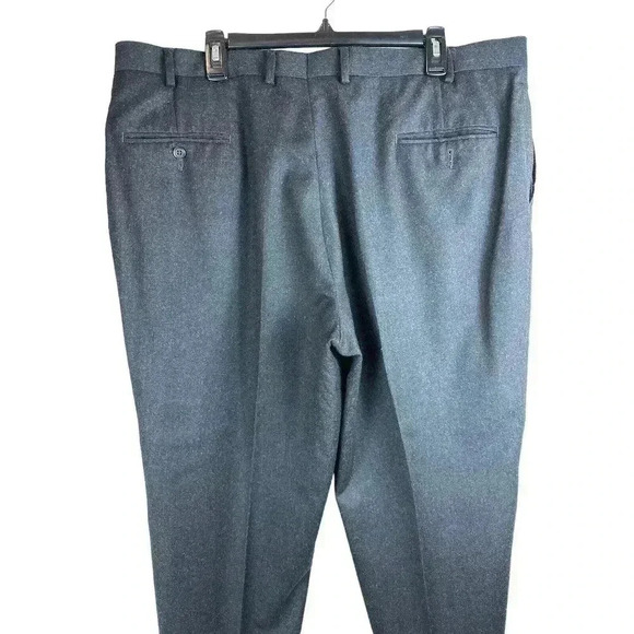 Turnbury Dress Pants Business Office 100% Wool Pleated Gray Men's Size 42 x 30 - Picture 7 of 13